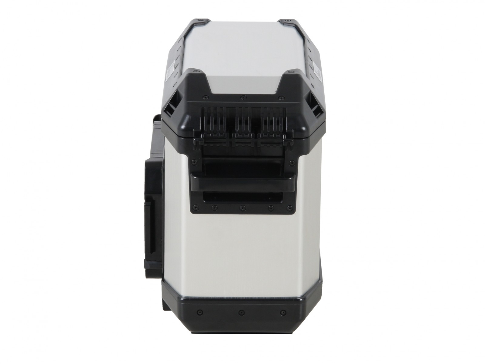 Valigia laterale Alu Xplorer 30 argento Hepco & Becker
