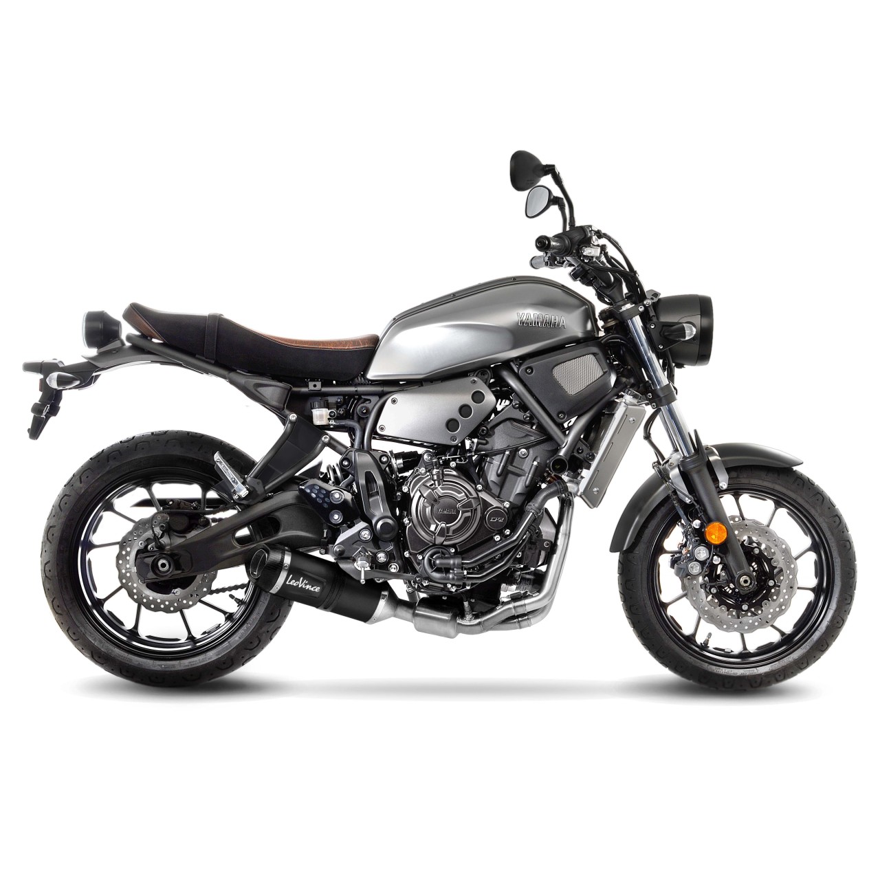 LeoVince sistema completo LV One Evo per Yamaha MT-07 /Tracer 700 /XSR 700, nero, certificato E