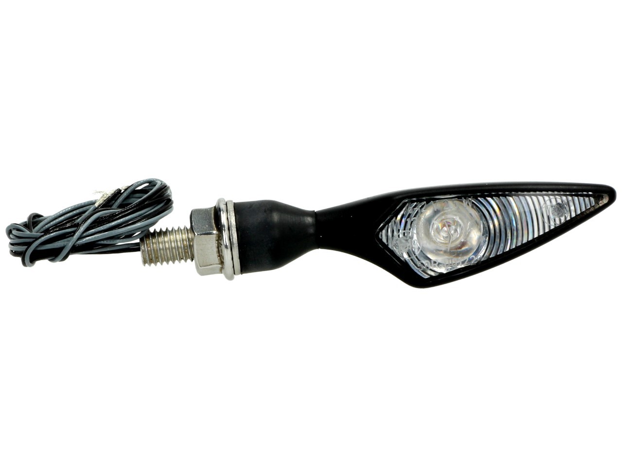 Indicatore Kellermann, rombo, acciaio, LED, VL/HR, 12 V, nero satinato, M8x20, omologato E