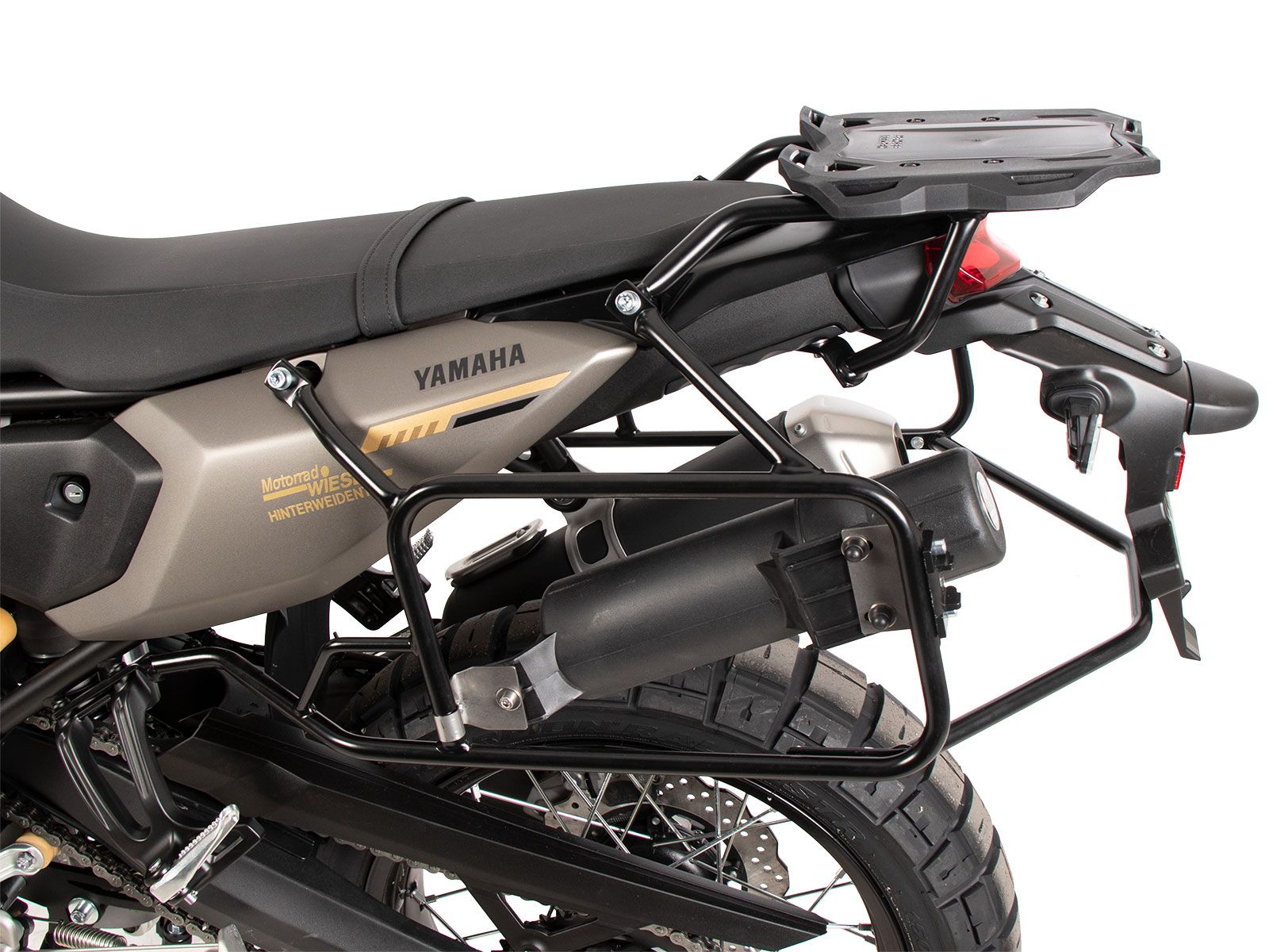 Portavaligie laterale fisso nero per Yamaha Ténéré 700 (25-) Hepco & Becker