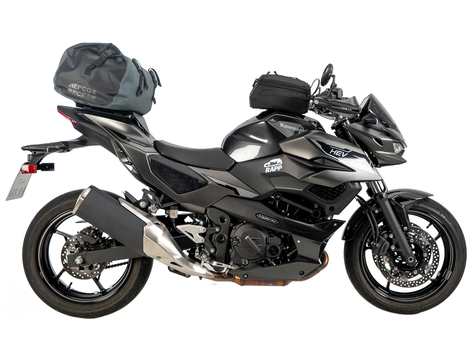 Portapacchi sportivo nero per Kawasaki Z 7 Hybrid (24-) Hepco & Becker