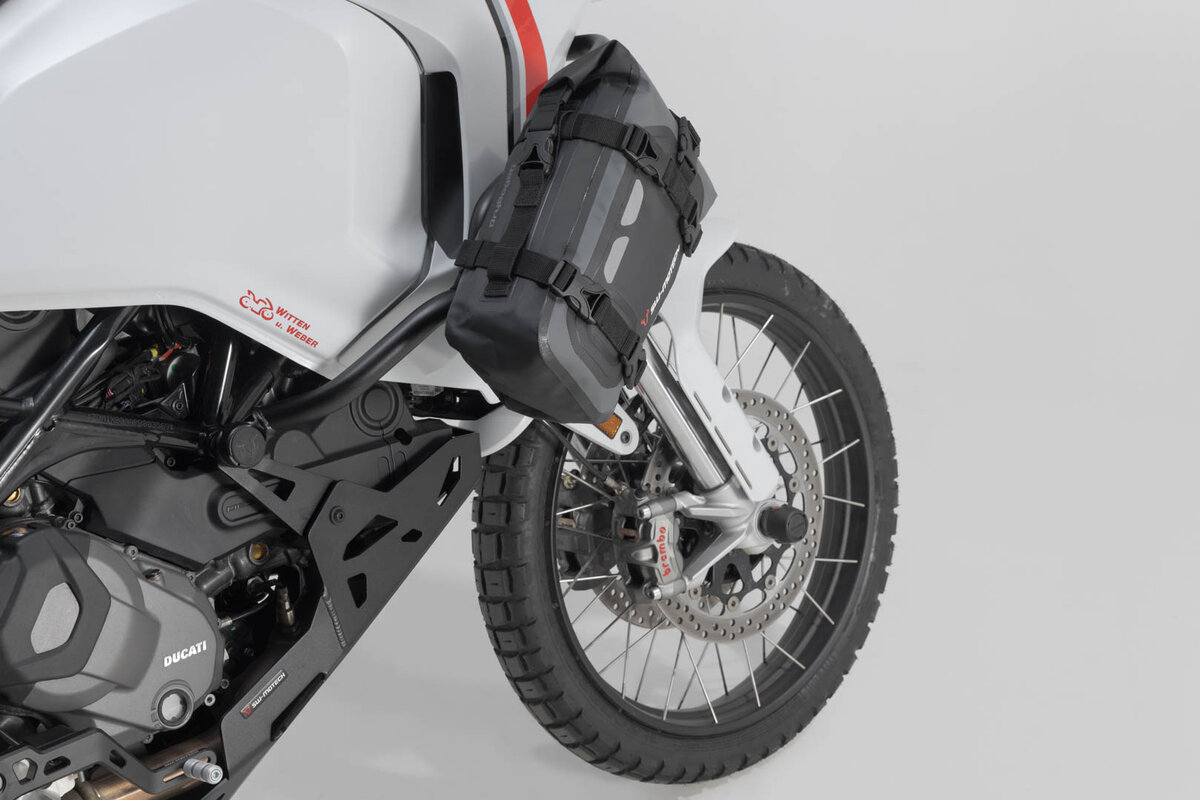 Drybag 80 per Aprilia RSV 4 Tuono 1100 /RR /Factory, nero / grigio - SW Motech