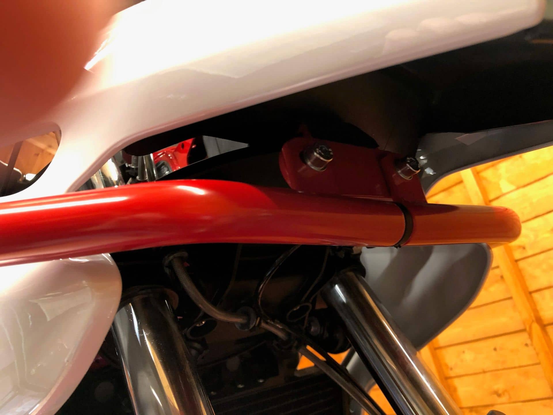 Protezione serbatoio rossa per BMW F 650 GS Twin (08-11)/F 700 GS (12-17)/F 800 GS (08-16)