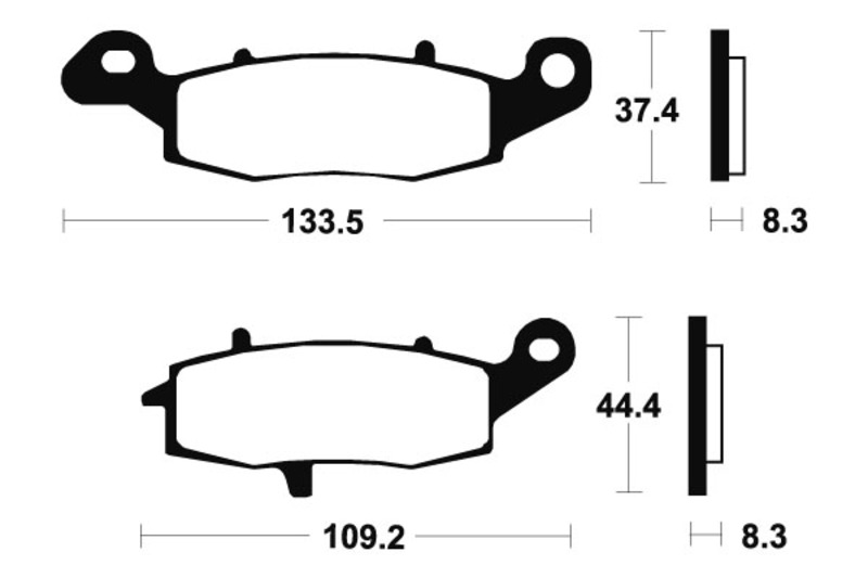 Pastiglie freno Tecnium MTR204 in metallo sinterizzato