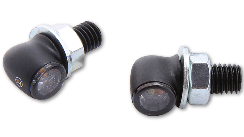 HIGHSIDER pro Proton Due indicatori di direzione/luci di posizione a LED nero/tinta 2in1, omologazione E (coppia)