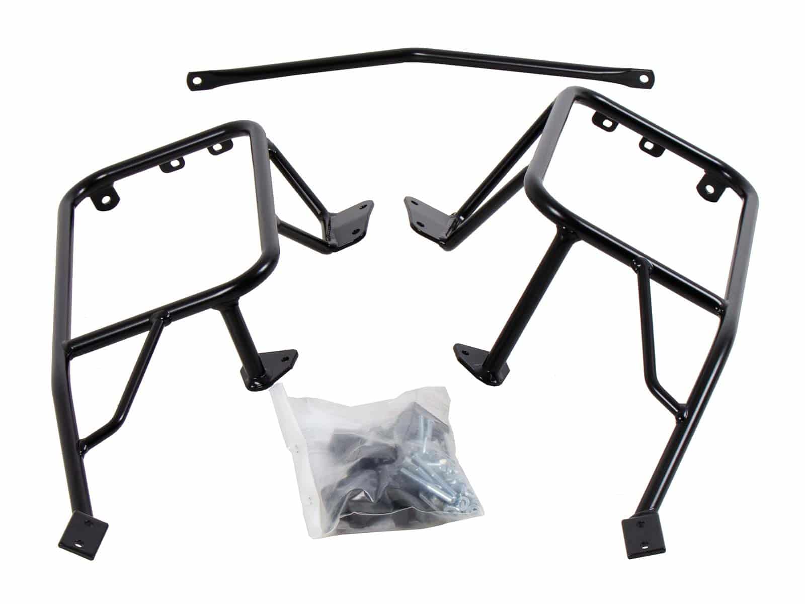 Portavaligie laterale fisso nero per BMW R 1200 GS Adventure (06-13) Hepco & Becker