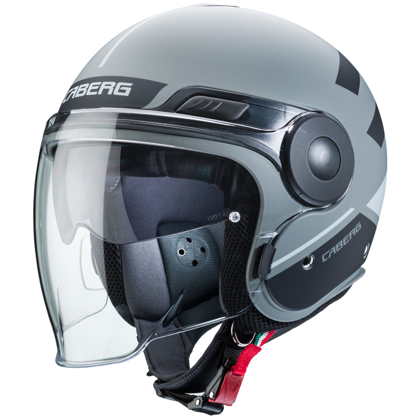 Caberg Casco Uptown Loft, grigio opaco/nero-argento