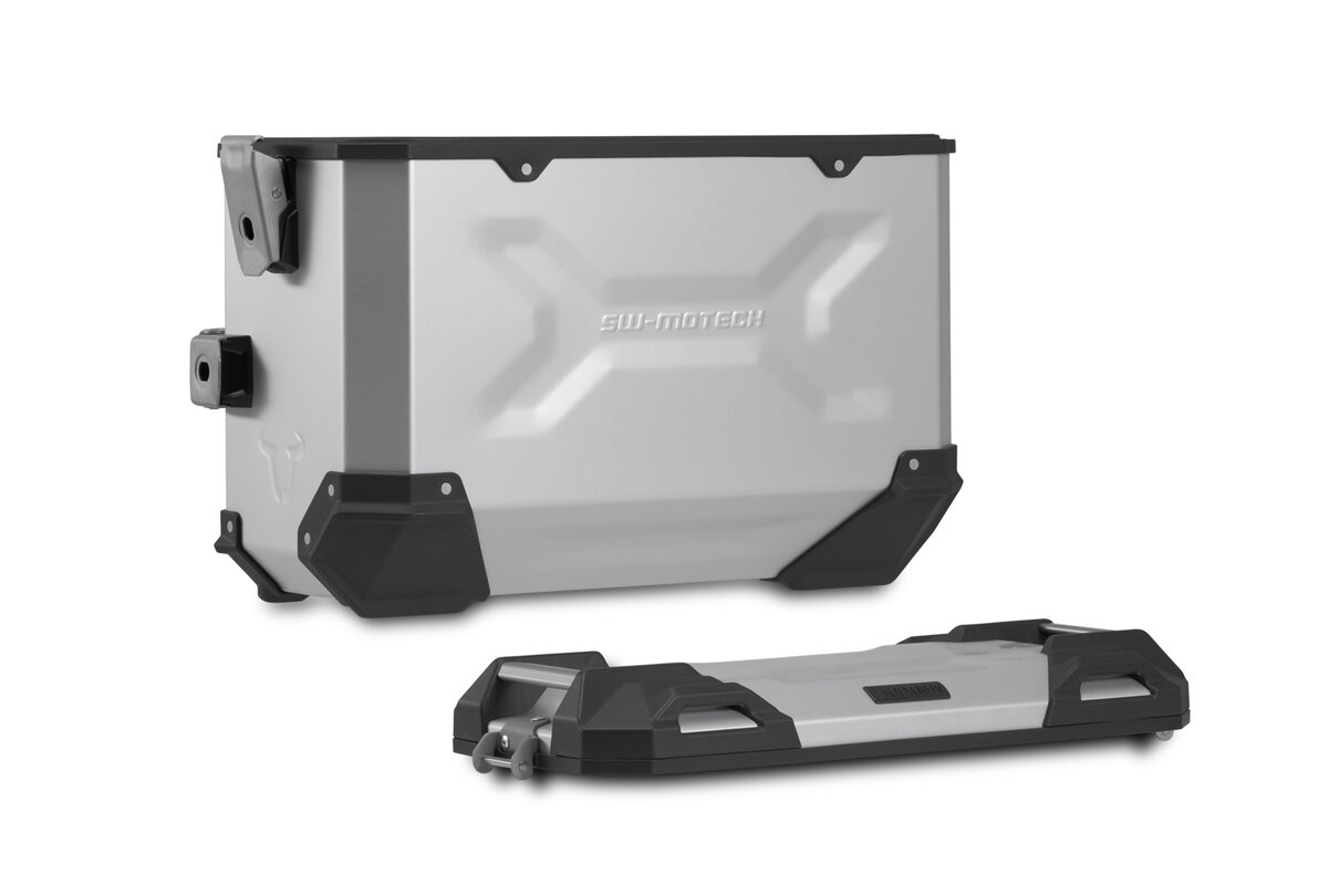 SW-Motech Sistema di valigie in alluminio TRAX ADV argento Suzuki V-Strom 1050 /XT (19-21), WEF0