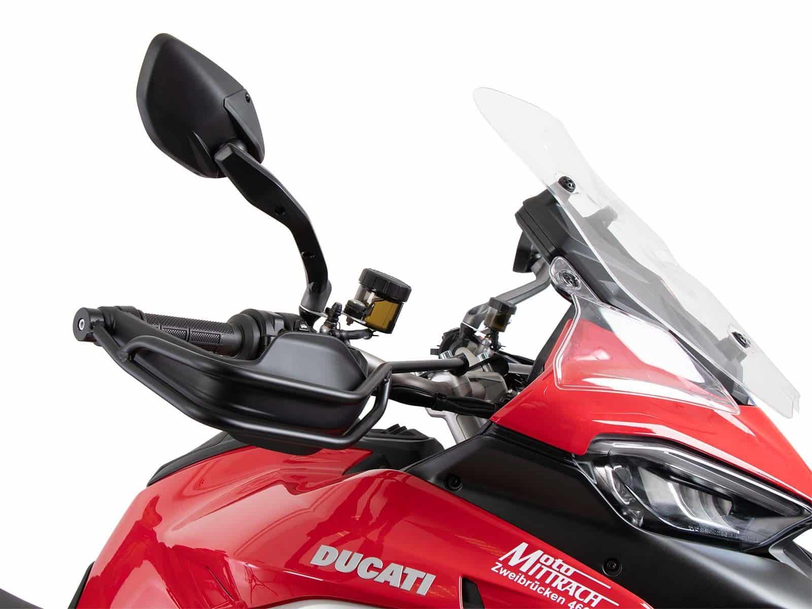 Grip guard (sinistra + destra) nero per Ducati Multistrada V4 /S /Pikes Peak /Rally /RS (25-)