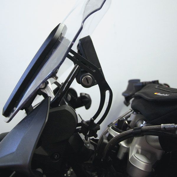 Staffa di rinforzo parabrezza per BMW R 1200 GS LC /Adventure LC, R 1250 GS, nero