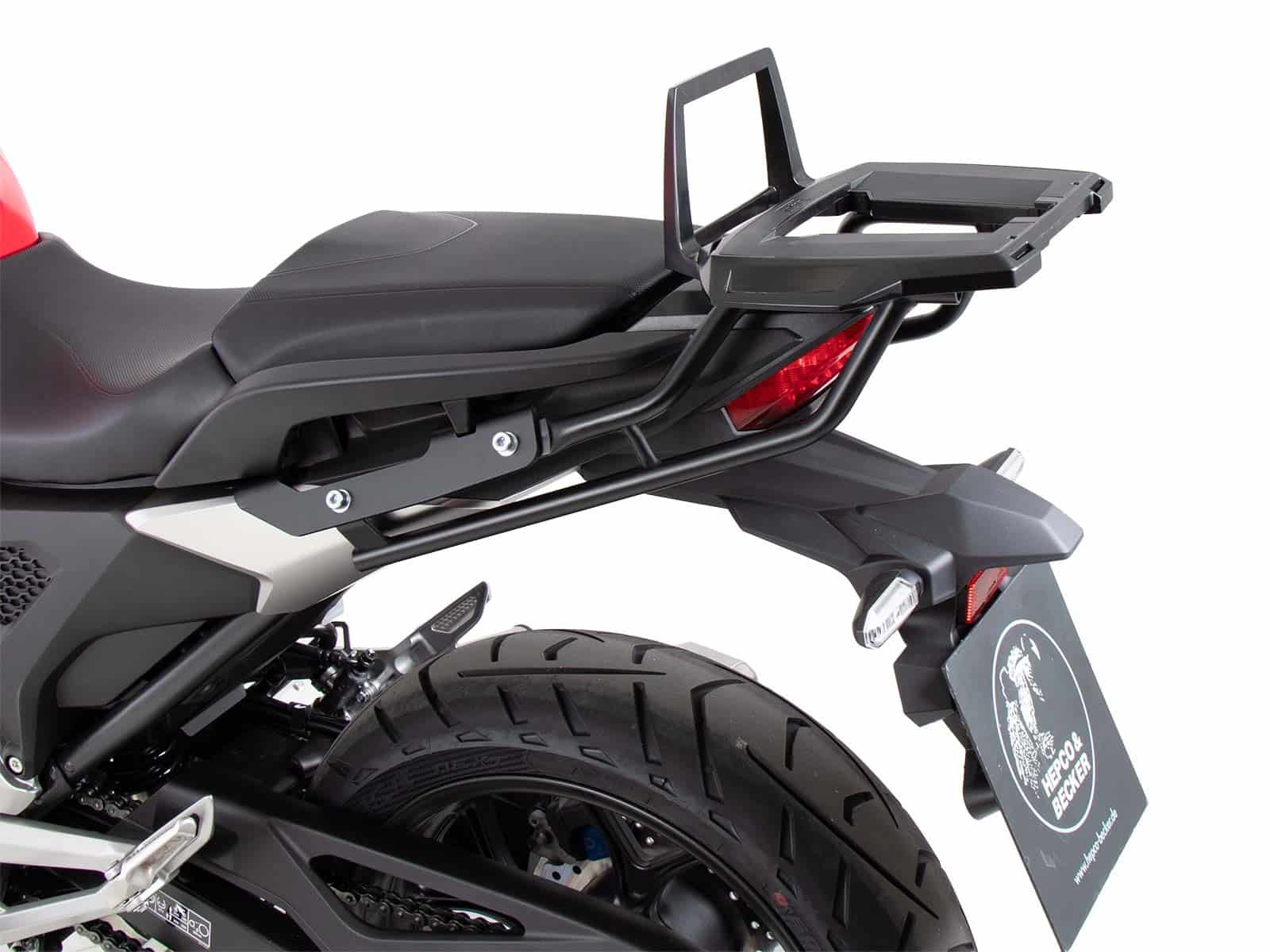 Portavaligie Alurack nero per Honda NC 750 X /DCT (21-) Hepco & Becker