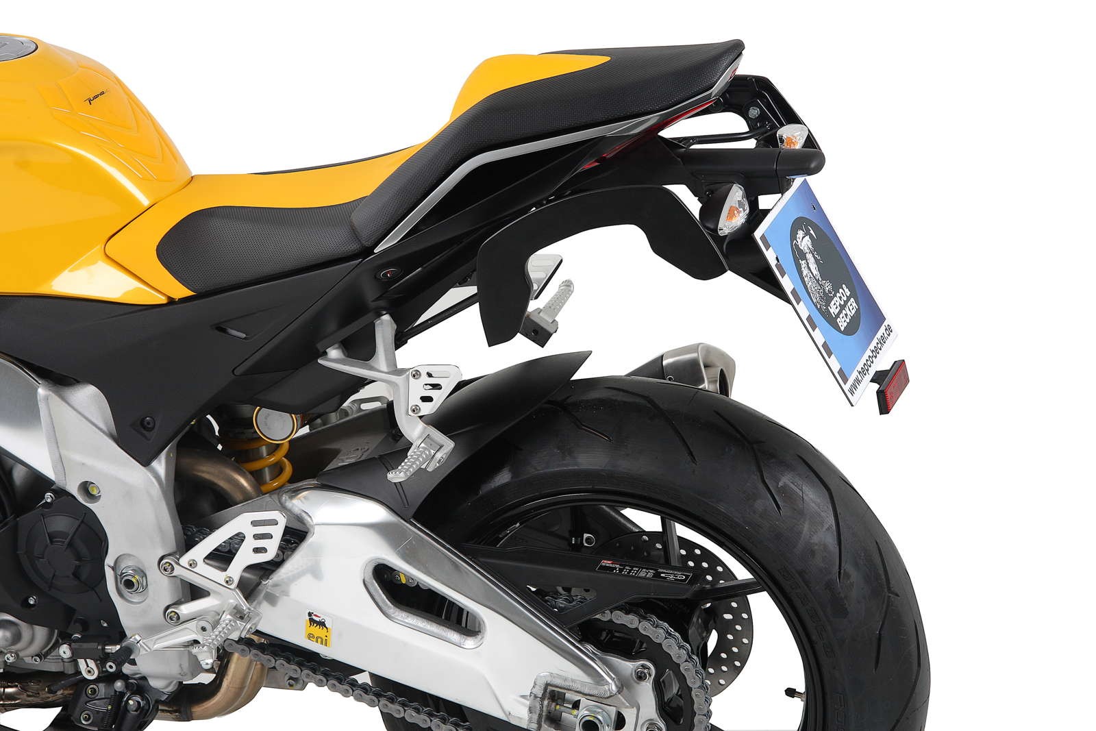 Portapacchi laterale C-Bow nero per Aprilia Tuono V4 R (Bj.12-)/ Tuono V4 1100 RR (Bj.15-) Hepco & Becker