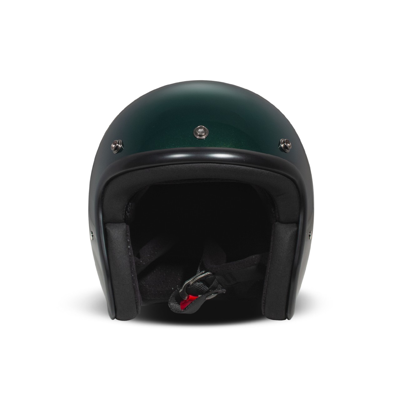 Casco jet DMD Retro, verde, glitter, verde intenso, vetroresina, ECE 22.06