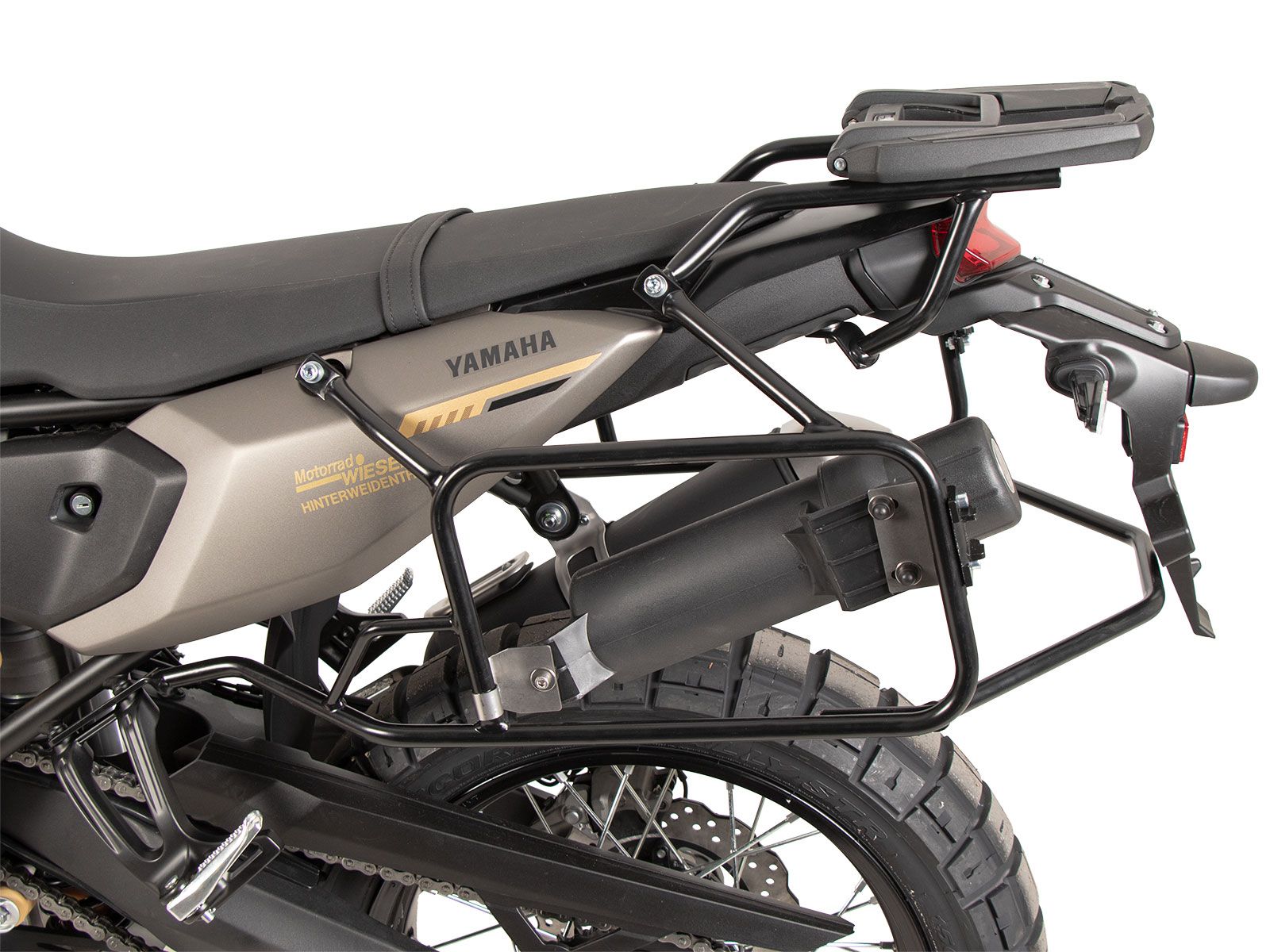 Portavaligie laterale fisso nero per Yamaha Ténéré 700 (25-) Hepco & Becker