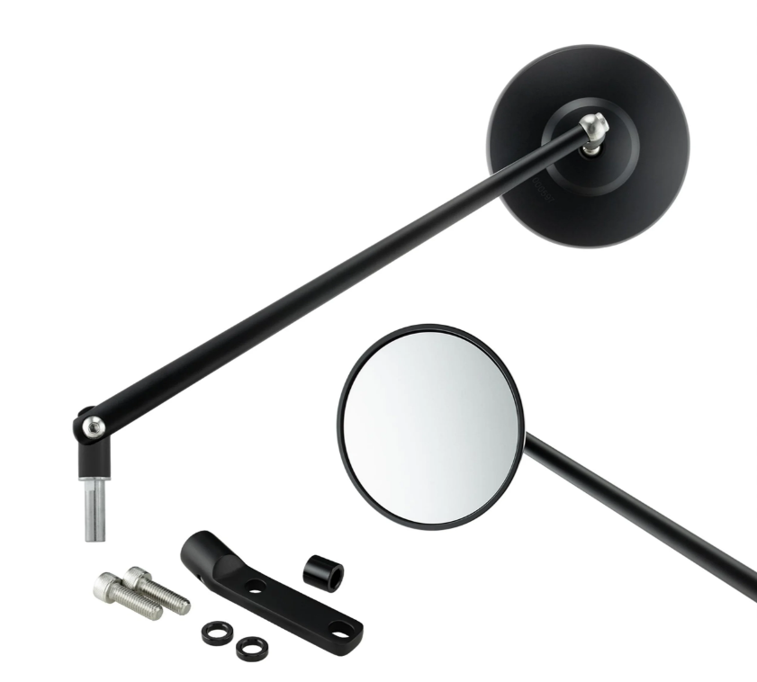 Specchio standard destro o sinistro per Vespa PX 80-200ccm, nero