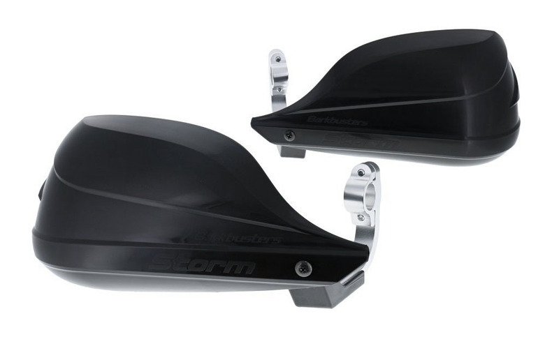 Barkbusters Storm Hanguads Set di attacchi per manubrio a punto singolo Ø22mm Nero