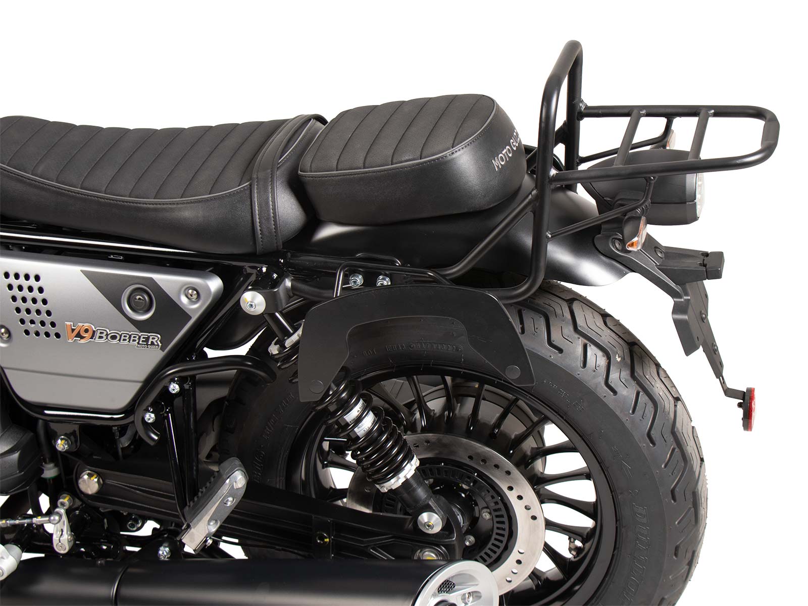 Portapacchi laterale C-Bow nero per Moto Guzzi V9 Bobber/Special Edition (21-) Hepco & Becker