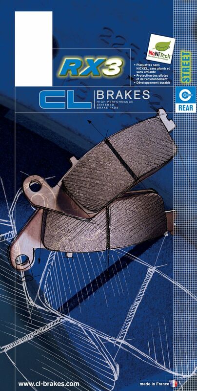CL BRAKES Pastiglie freno racing in metallo sinterizzato - 2296RX3
