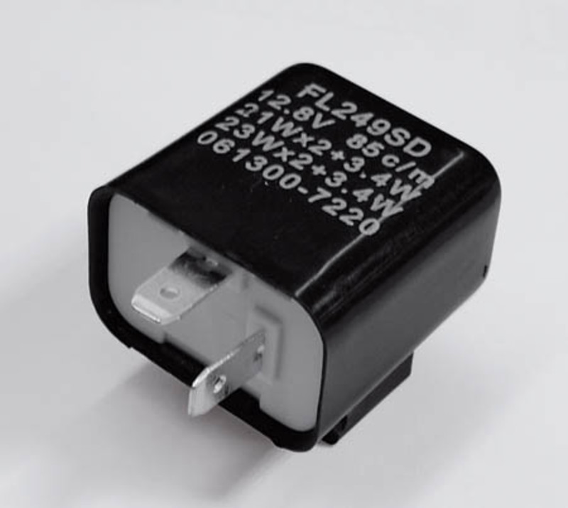 HIGHSIDER relè lampeggiatore intelligente nero 2 poli 12V 21W