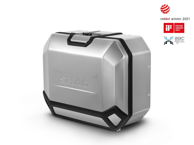 Borsa laterale Shad Terra TR36, sinistra, alluminio argento, 36 l