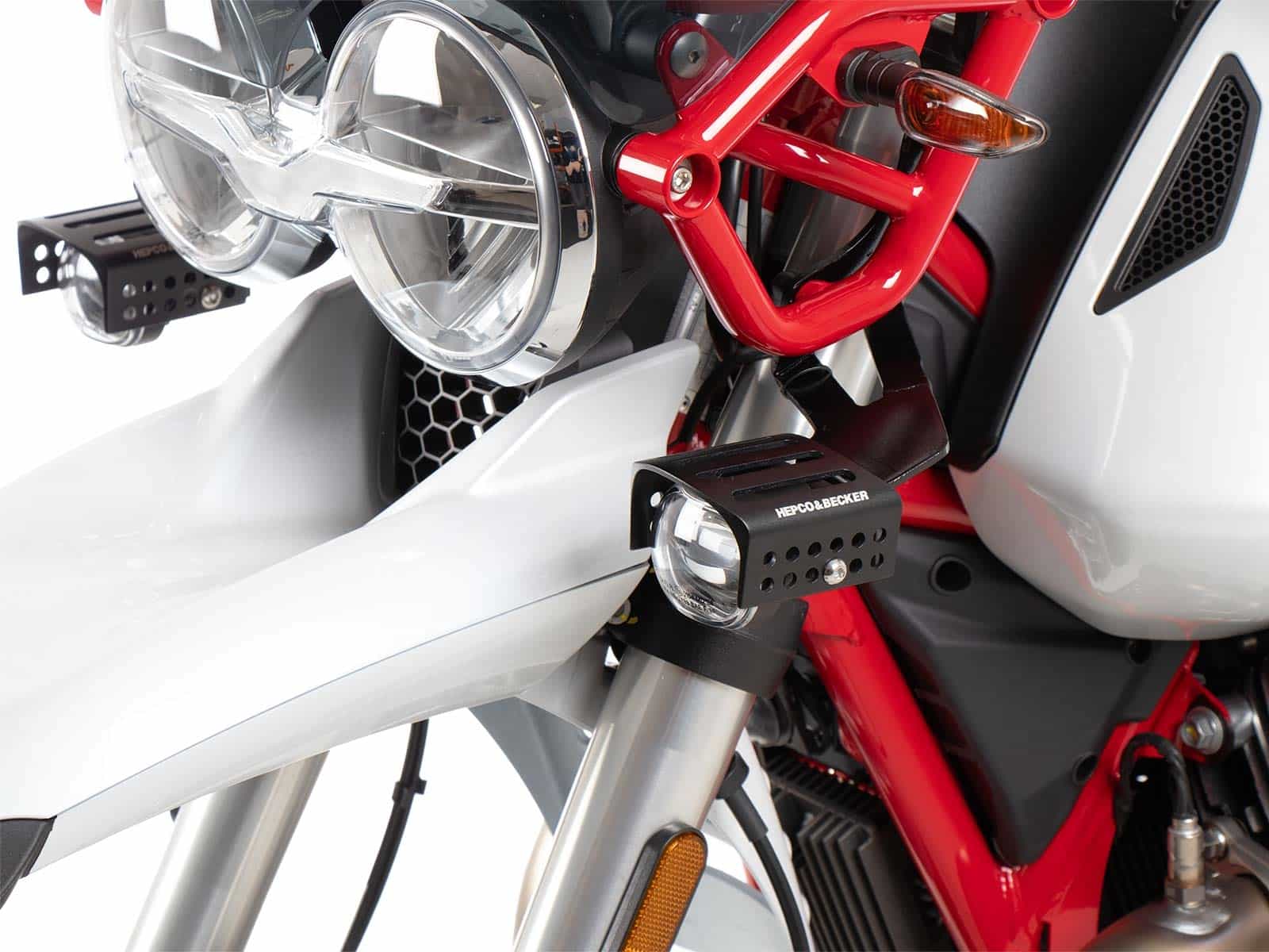 Faro ausiliario per Moto Guzzi V85 TT Hepco & Becker