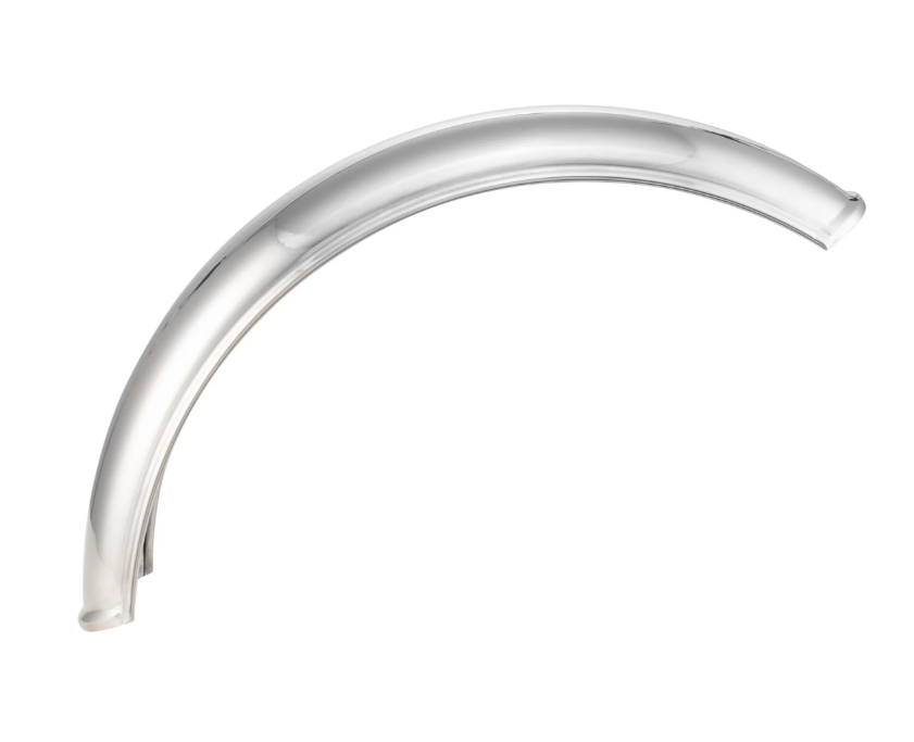 Parafango Garelli senza supporto universale, per Vespa PX 80-200ccm, acciaio inox lucido