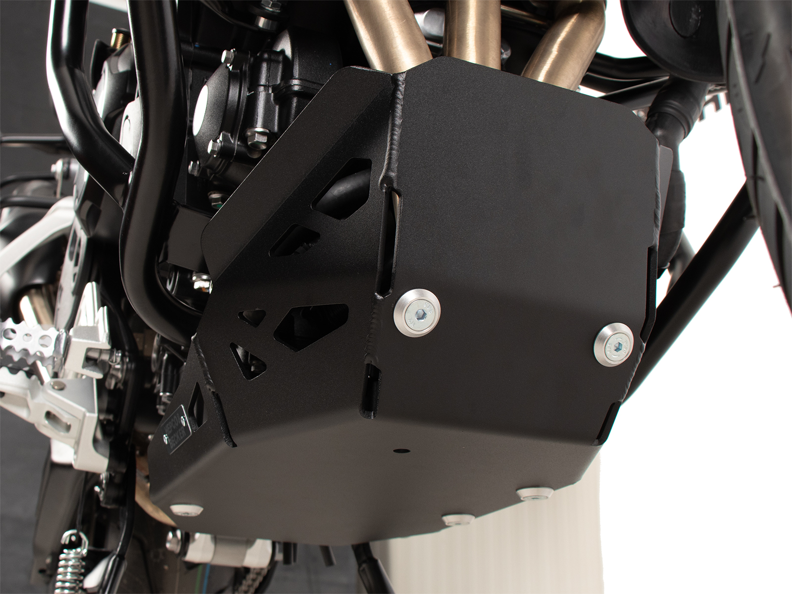 Piastra di protezione motore nera per Triumph Tiger 900 GT / Pro (24-) Hepco & Becker