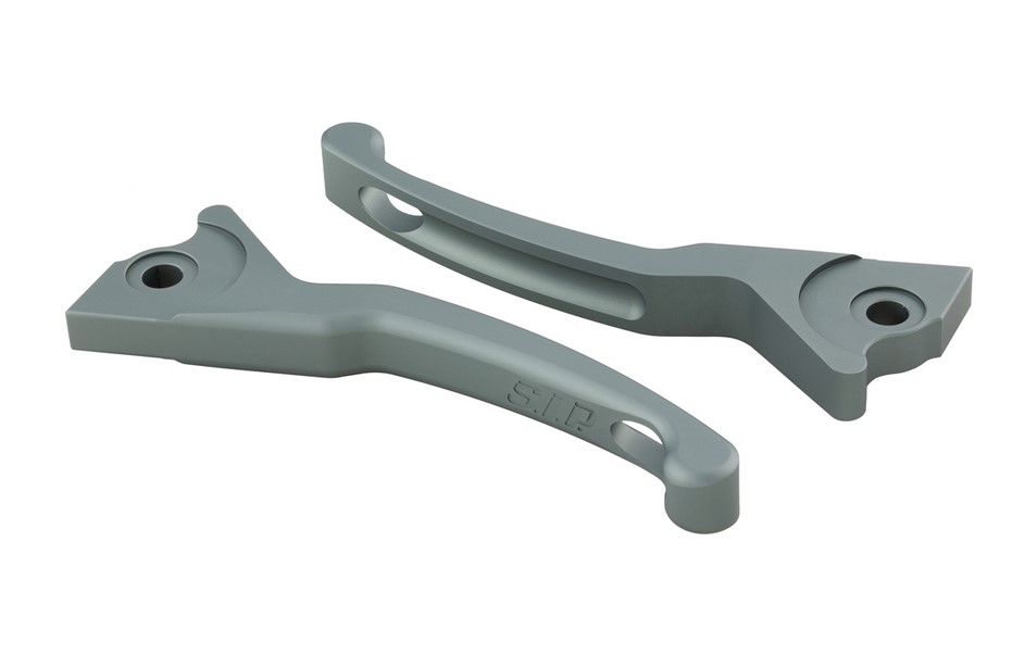 Set leve freno sportive Shorty per Vespa, destra e sinistra, grigio opaco
