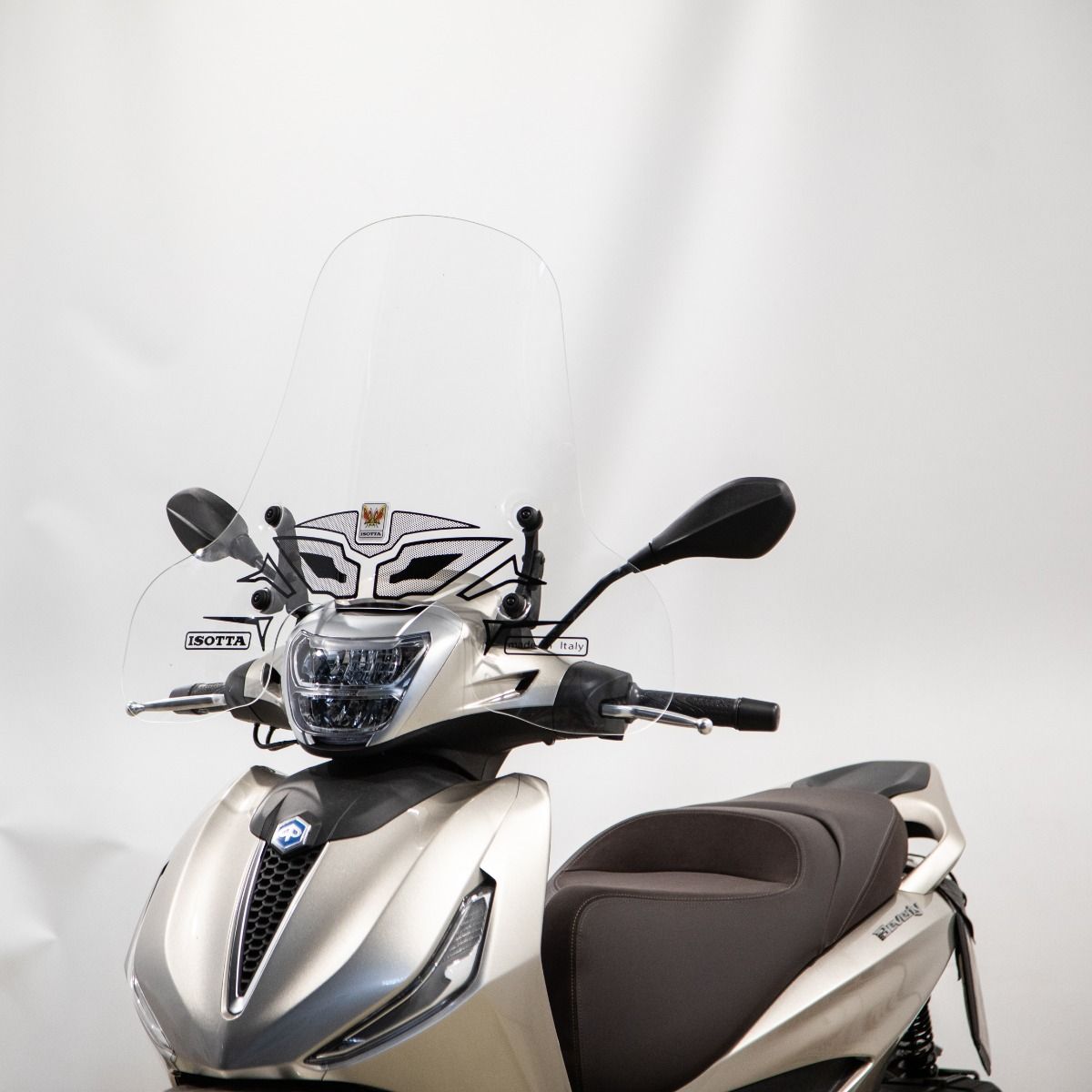 Parabrezza medio-alto trasparente per Piaggio Beverly 300 / 400