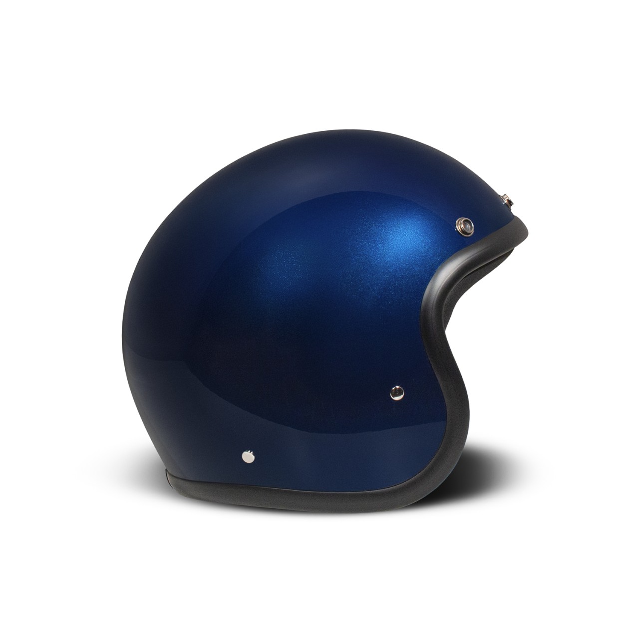 DMD Jet Helmet Retro, blu, glitter, Deep Blue, fibra di vetro, ECE 22.06