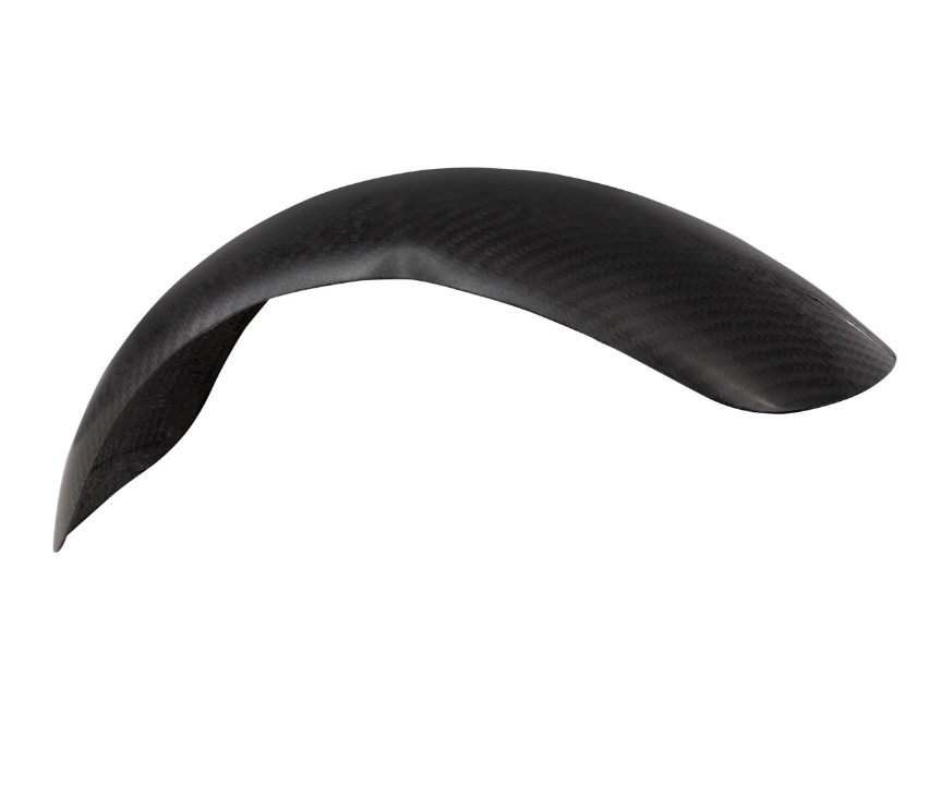 Parafango Garelli Race EVO II senza staffa universale, per Vespa PX 80-200ccm, carbonio trasparente