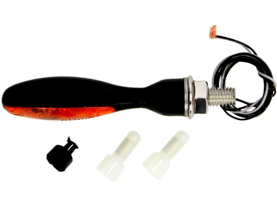 Indicatore Kellermann, Micro 1000 alogeno, acciaio, alogeno, HR/HL, 12 V, 6 W, nero satinato