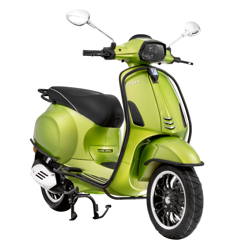 Portapacchi posteriore per Vespa Primavera /Sprint /Elettrica 50-150ccm, nero opaco