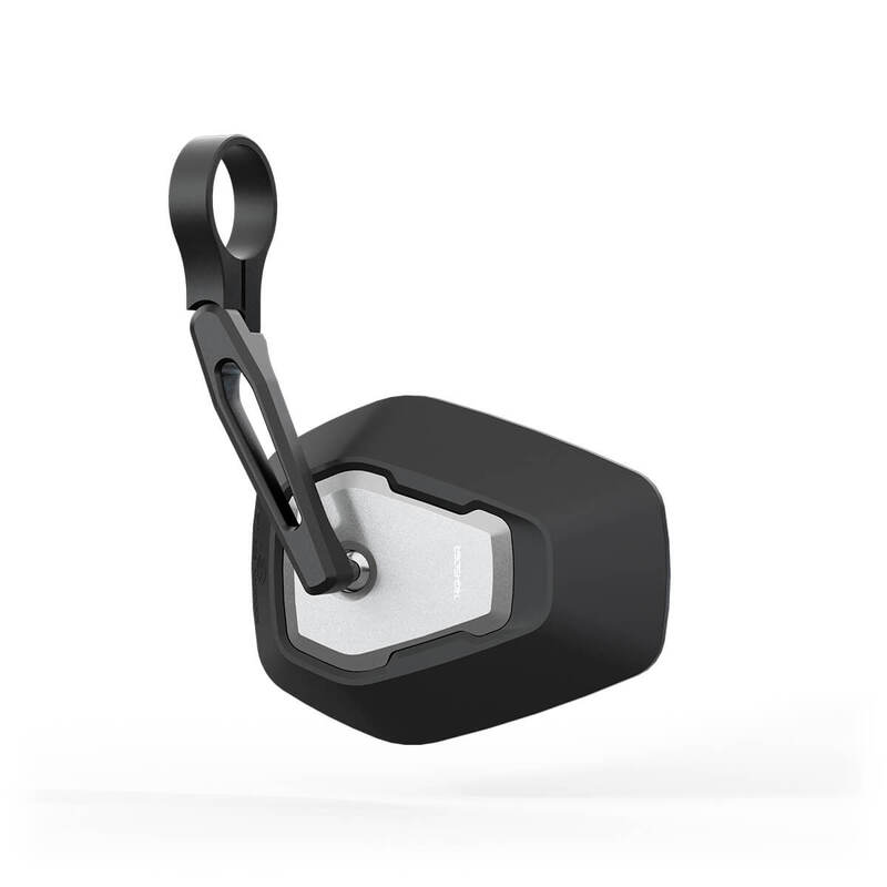 HIGHSIDER pro specchio bar end Esagano-RS nero/argento corto (1 pezzo)