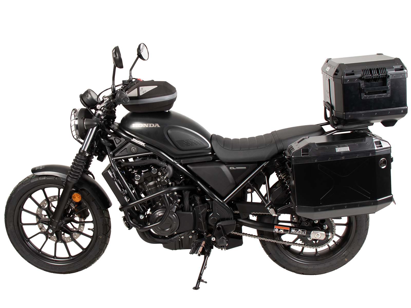 Porta bauletto Alurack nero per Honda CL 500 Scrambler (23-) Hepco & Becker