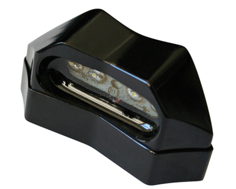 HIGHSIDER luce targa intelligente a LED nera (1 pezzo)