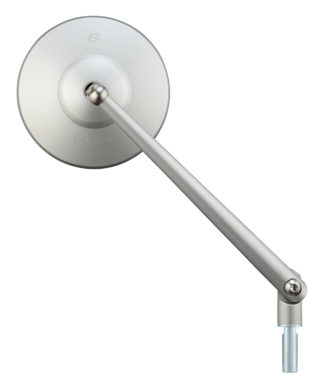 Specchio standard per Vespa, filettatura destra, argento opaco