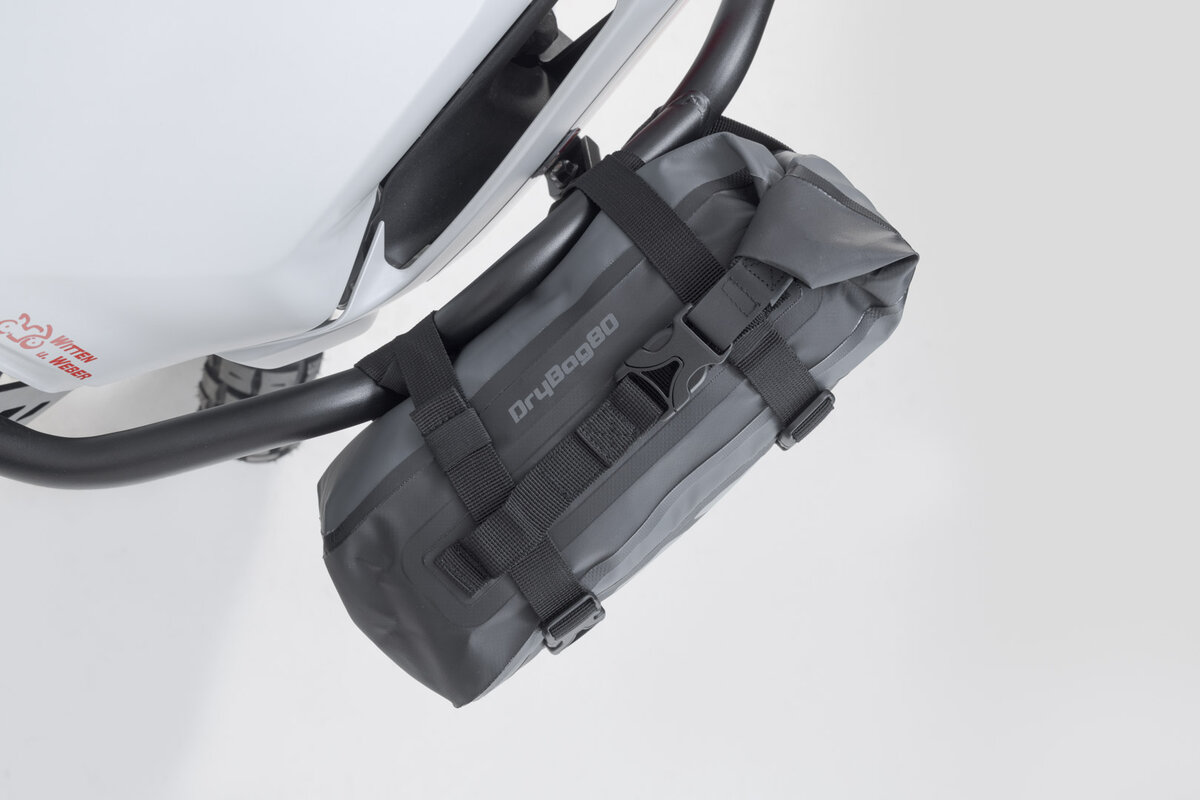 Drybag 80 per Aprilia RSV 4 Tuono 1100 /RR /Factory, nero / grigio - SW Motech