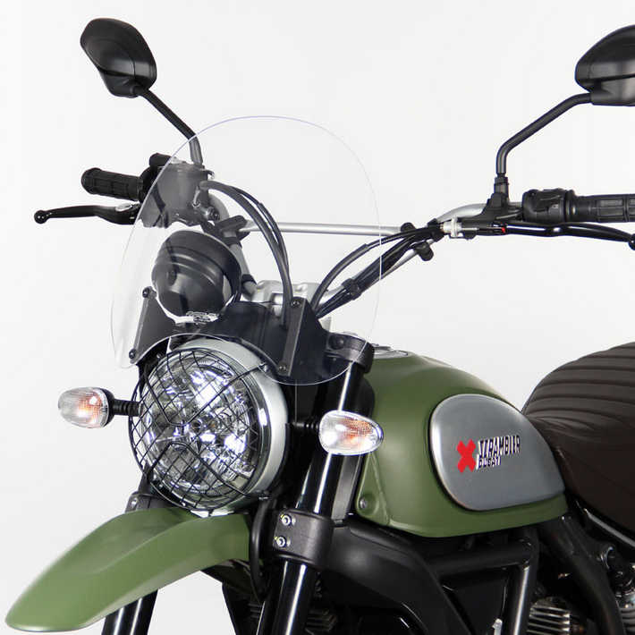 Cupolino Touring MRA "NT" per Ducati Scrambler 800 (Bj.15-18) nero