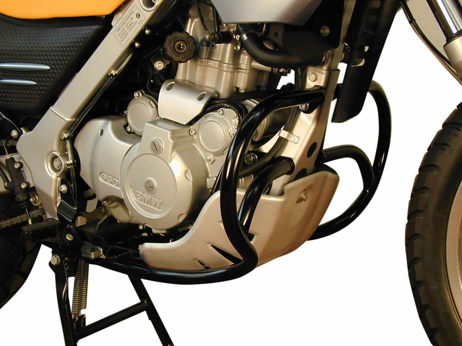 Protezione motore argento per BMW F 650 GS Dakar (00-03)/F 650 GS (01-03)/G 650 GS (09-16)