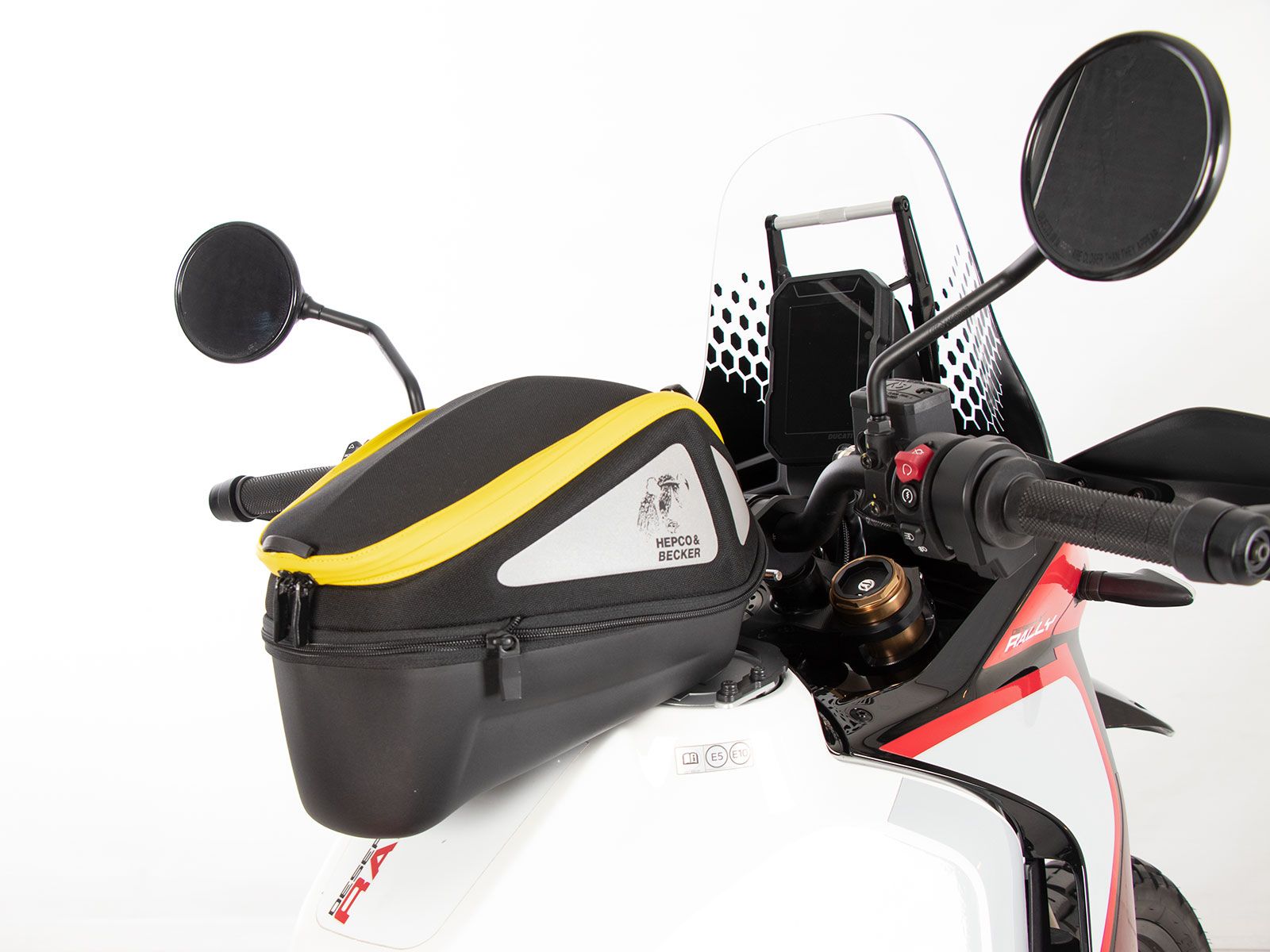 Anello serbatoio di base con blocco borsa serbatoio per Ducati DesertX (22-) Hepco & Becker