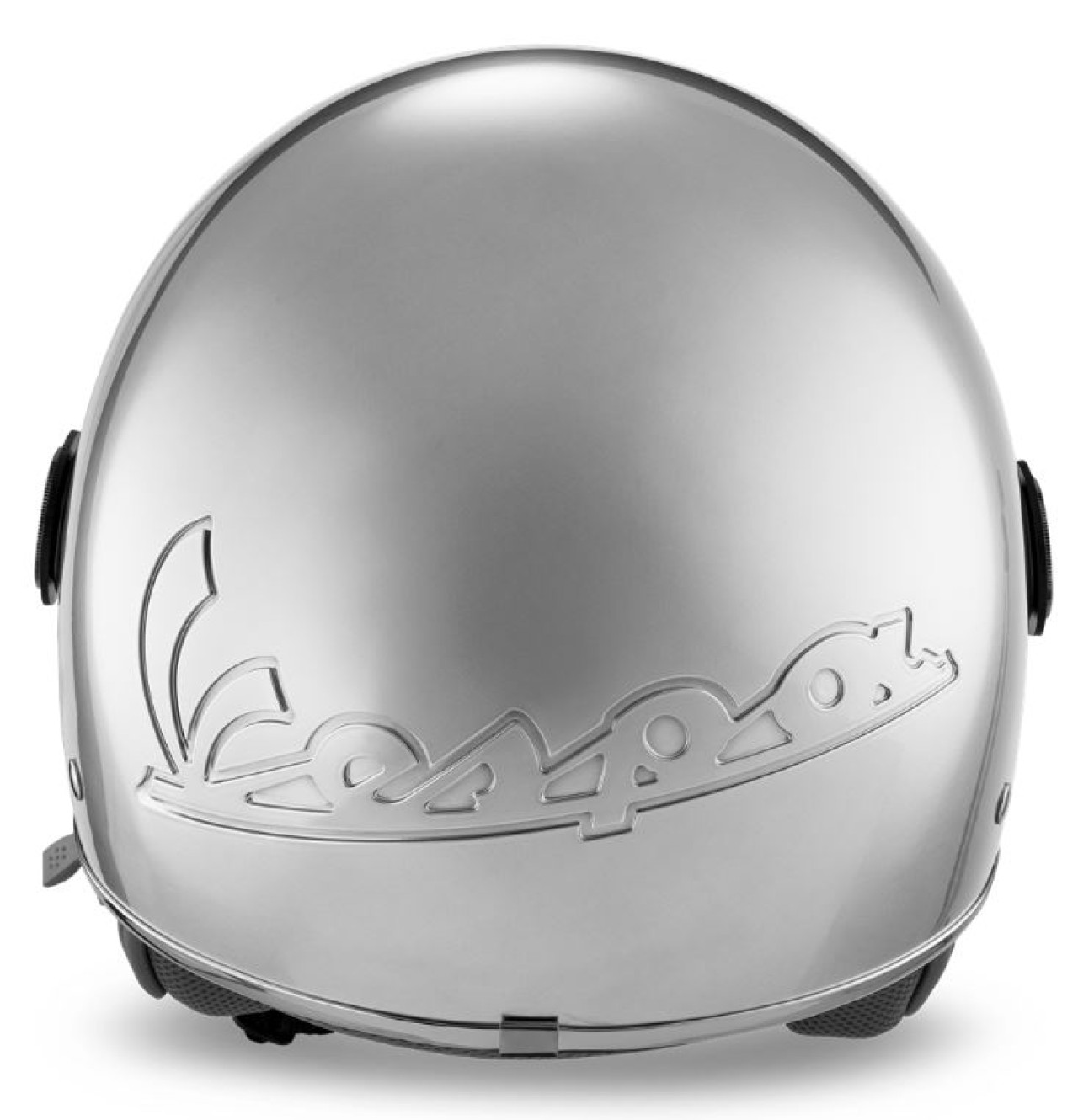 Casco Vespa jet Visiera 4.0 DEC Blade argento opaco