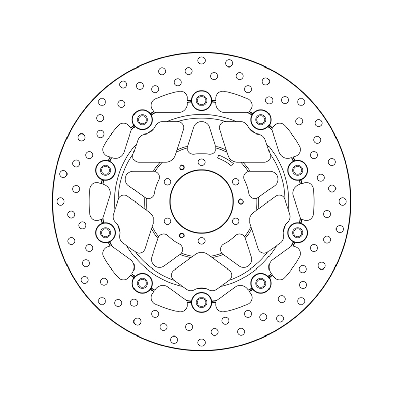 Disco freno rotondo flottante BREMBO serie Oro