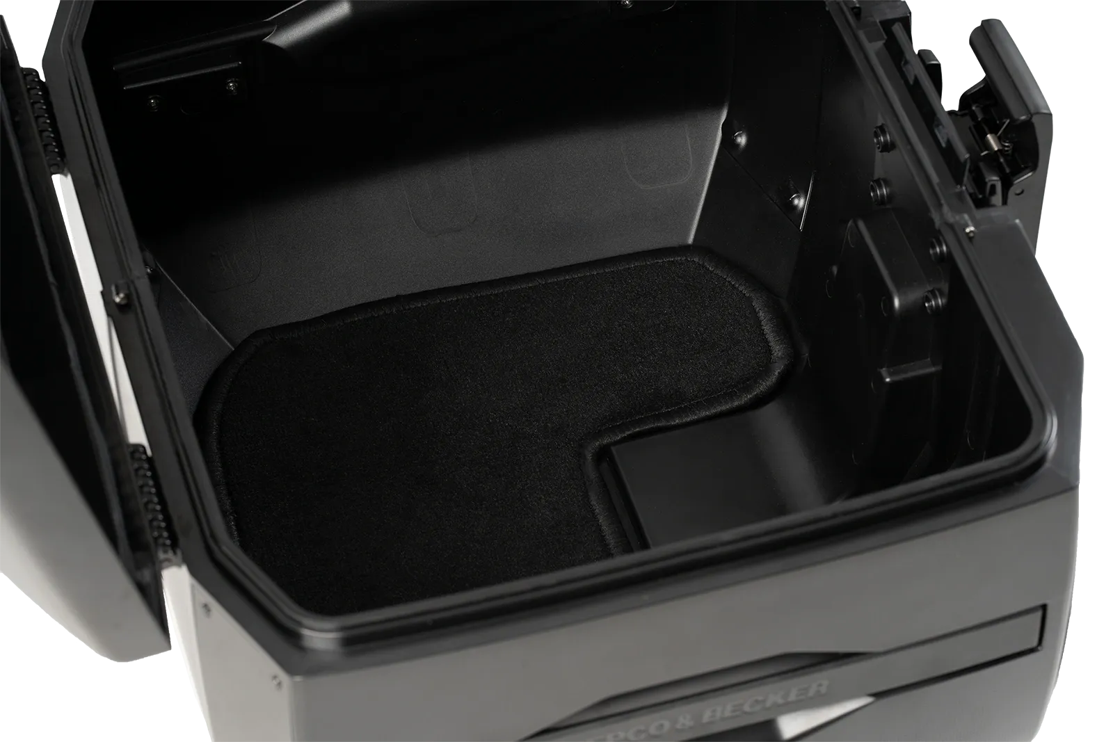 Baule Xcore 40 nero con cornice nera per Smartrack Hepco & Becker