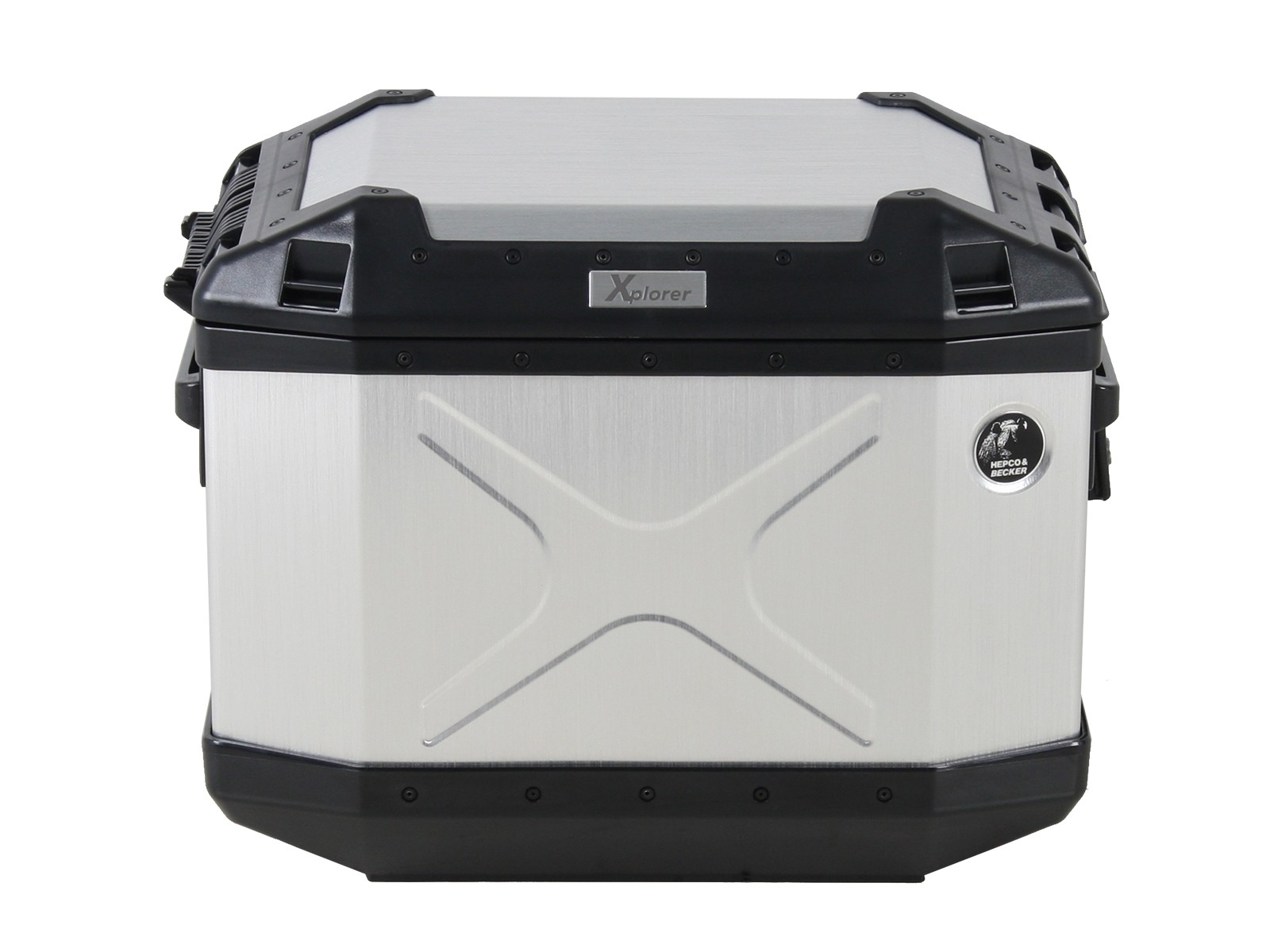 Valigia laterale Alu Xplorer 40 argento Hepco & Becker