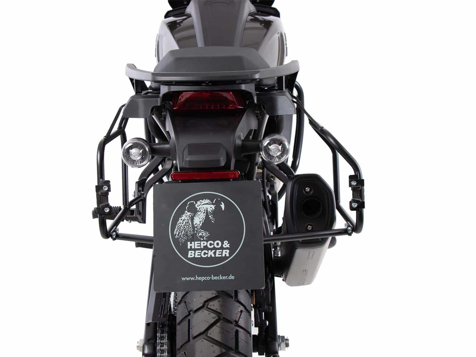 Set di valigie Cutout incl. set di valigie Xplorer Cutout argento per Harley Davidson Pan America (21-)