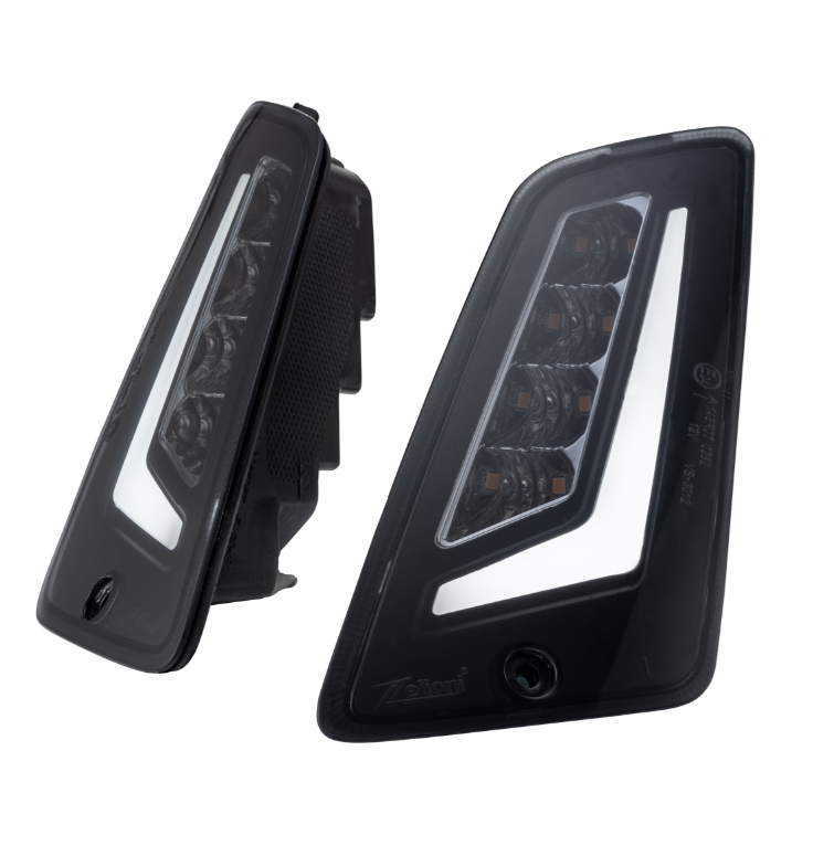 Kit indicatori di direzione ZELIONI anteriore e posteriore per Vespa GTS/GTS Super/GTV 125-300cc, colorati