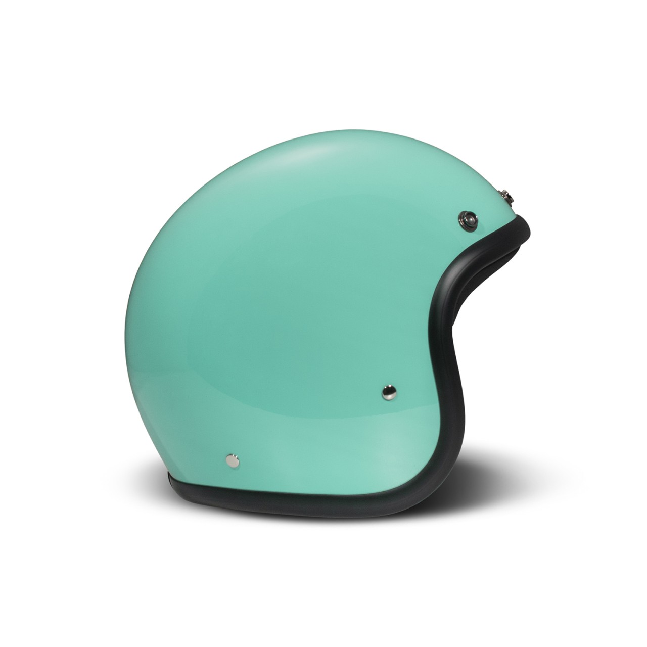 Casco jet DMD Retro, turchese, lucido, vetroresina, ECE 22.06