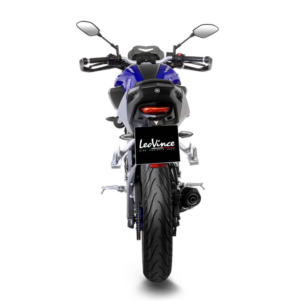 Sistema completo LeoVince LV One Evo per Yamaha MT-125 /YZF-R 125, carbonio, omologazione E