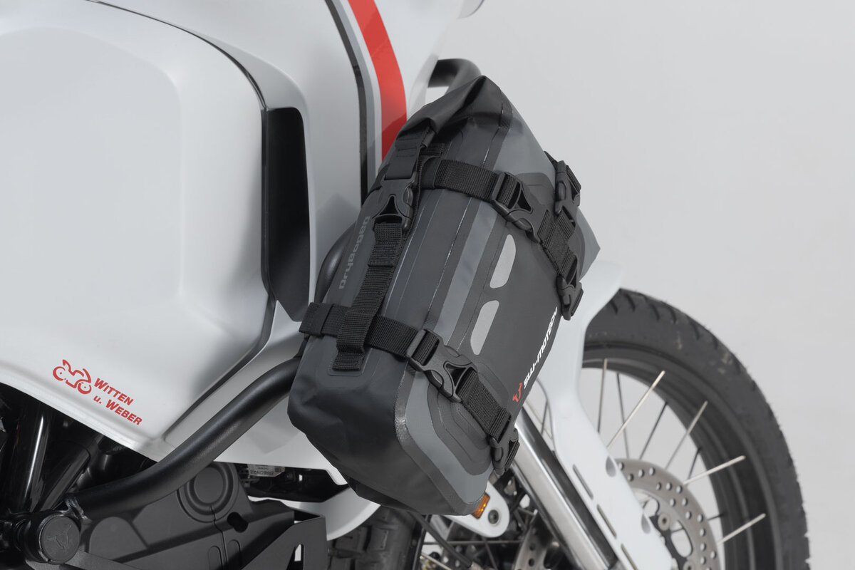 Drybag 80 per Aprilia RSV 4 Tuono 1100 /RR /Factory, nero / grigio - SW Motech